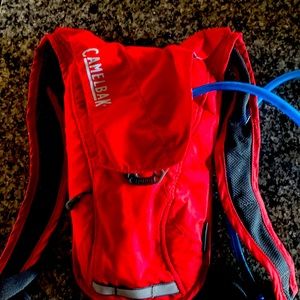 Small camelbak backpack in red